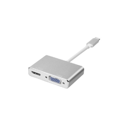 Board-x Converter From Usb-C Male To Hdmi Female + VGA