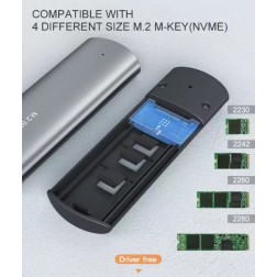Board-x Hdd Enclosure M.2 Nvme USB to Usb-C Metal