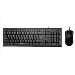 Jedel Keyboard Mouse Combo G17 EN/AR Wired Black