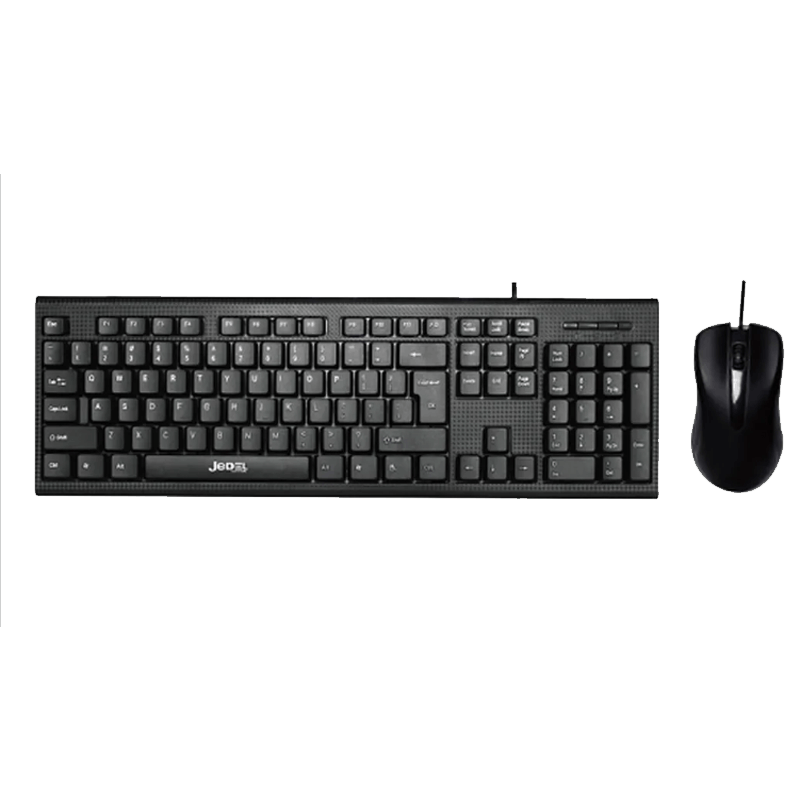 Jedel Keyboard Mouse Combo G17 EN/AR Wired Black