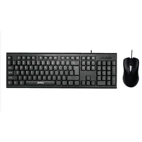 Jedel Keyboard Mouse Combo G17 EN/AR Wired Black