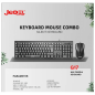 Jedel Keyboard Mouse Combo G17 EN/AR Wired Black