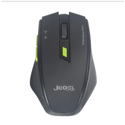 Jedel Mouse W400 2.4GHZ Wireless Gaming 2400 DPI 6 Buttons Black/Green