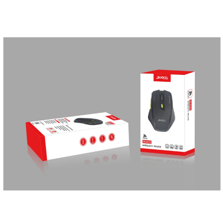 Jedel Mouse W400 2.4GHZ Wireless Gaming 2400 DPI 6 Buttons Black/Green