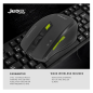 Jedel Mouse W400 2.4GHZ Wireless Gaming 2400 DPI 6 Buttons Black/Green Jedel Mouse W400 2.4GHZ Wireless Gaming 2400 DPI 6 Buttons Black/Green