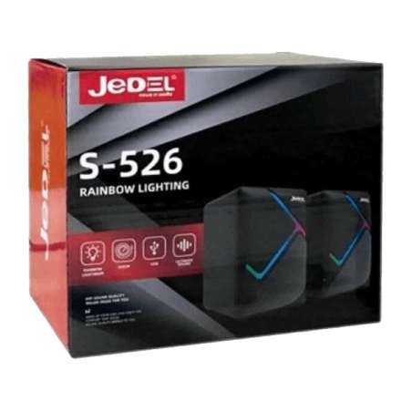 Jedel Speaker S-526 USB, 3.5 RGB BLACK