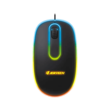 Jertech Mouse M500 Wired 4800 DPI 3 Buttons RGB Black