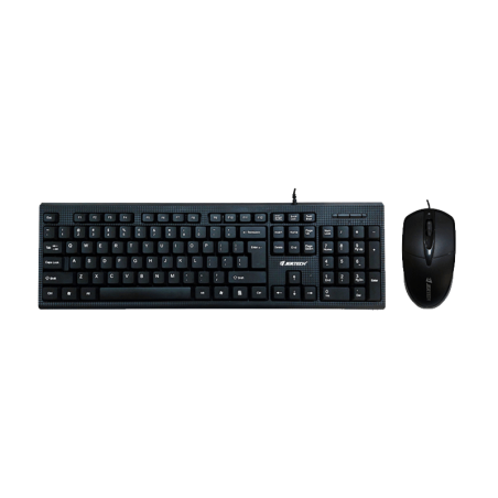 Jertech Keyboard Mouse Combo KM160 EN/AR Wired Black