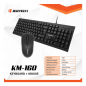 Jertech Keyboard Mouse Combo KM160 EN/AR Wired Black Jertech Keyboard Mouse Combo KM160 EN/AR Wired Black