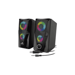 Jertech Speaker S6 USB, 3.5 RGB BLACK