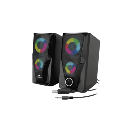 Jertech Speaker S6 USB, 3.5 RGB BLACK