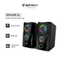 Jertech Speaker S6 USB, 3.5 RGB BLACK