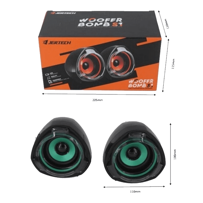 Jertech Speaker S1 USB, 3.5