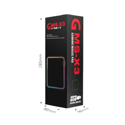 Jertech MousePad GMS-WT-5 35 x 25 RGB Black