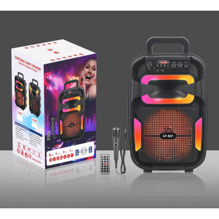 Board-x Speaker Karaoke GY-801 8 Inch, 1 Microphone