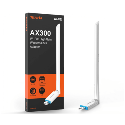 Tenda Usb Adapter U2 AX300 Wi-Fi 6 2.4Ghz External Antenna High Gain