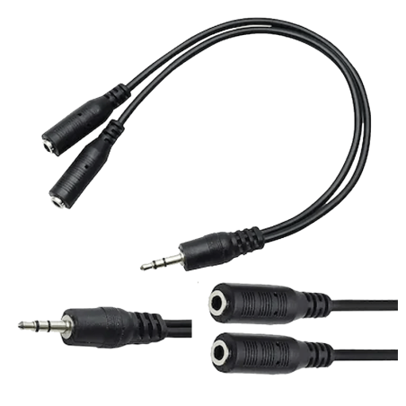 Board-x Audio Converter Line 1 Male To 2 Female Cord Two In One splitter