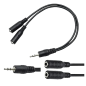Board-x Audio Converter Line 1 Male To 2 Female Cord Two In One splitter Board-x Audio Converter Line 1 Male To 2 Female Cord Two In One splitter