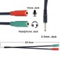 Board-x Audio Converter Line 1 Male To 2 Female Cord Two In One splitter Board-x Audio Converter Line 1 Male To 2 Female Cord Two In One splitter