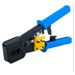 Board-x Crimping Tool for 8P, 6P RJ45 RJ11 CAT5E CAT6 Strip, cut, crimp