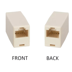 Board-x RJ45 Coupler for Ethernet Cat 5/ CAT 6 LAN Female to Female Beige