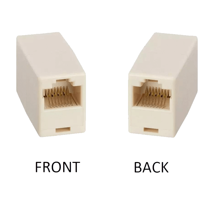 Board-x RJ45 Coupler for Ethernet Cat 5/ CAT 6 LAN Female to Female Beige