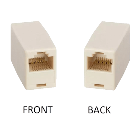 Board-x RJ45 Coupler for Ethernet Cat 5/ CAT 6 LAN Female to Female Beige