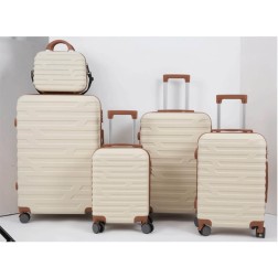 Board-X SUITCASE BAG 5 PIECES SET FOR TRAVEL BEIGE
