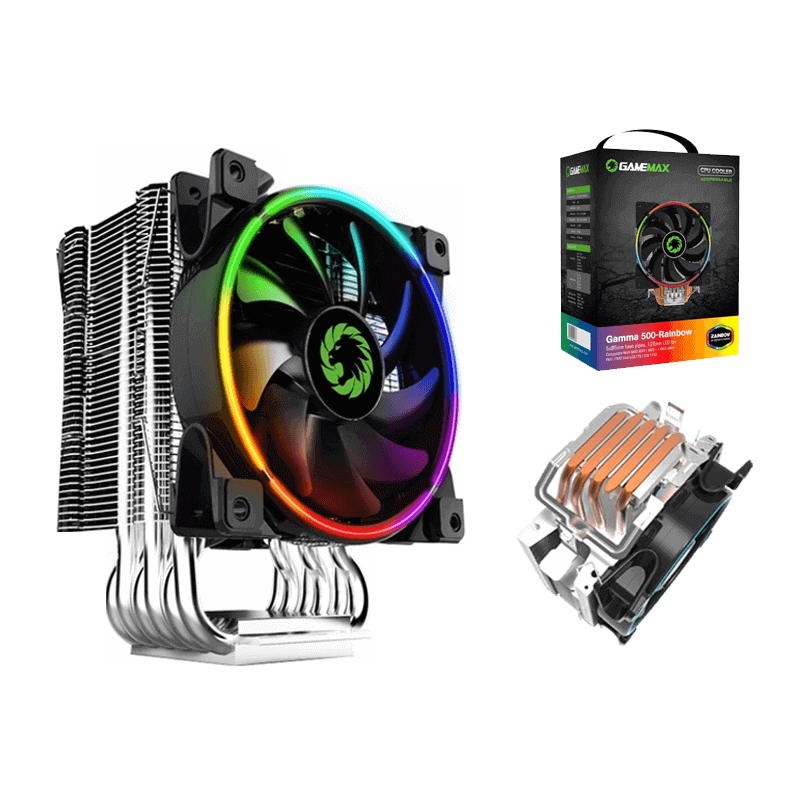 Gamemax Cooling Fan Cpu Lga 1700 Gamma 500-Rainbow Gamemax Cooling Fan Cpu Lga 1700 Gamma 500-Rainbow