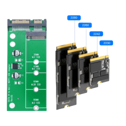 Board-x Expansion Card Hard Disk Reader M2 SSD to SATA Adapter for 2230-2280