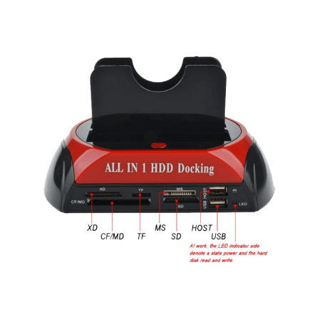 Board-x Hub 2 IDE 1 SATA USB Dual External Hard Disk Drive Docking Station 2.5 Inch 3.5 Inch
