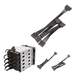 Board-x Cable Sata Power To 5 Sata