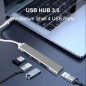 Board-x Hub Usb C Male To 4 Ports Usb A Female