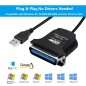 Board-x Cable Usb Male To parallel 1284 Female for printers