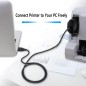 Board-x Cable Usb Male To parallel 1284 Female for printers