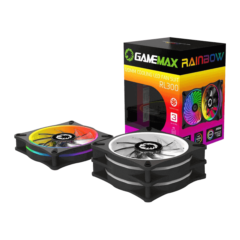 Gamemax Cooling Fan Case 3 In 1 Combo + Remote RL300 Gamemax Cooling Fan Case 3 In 1 Combo + Remote RL300