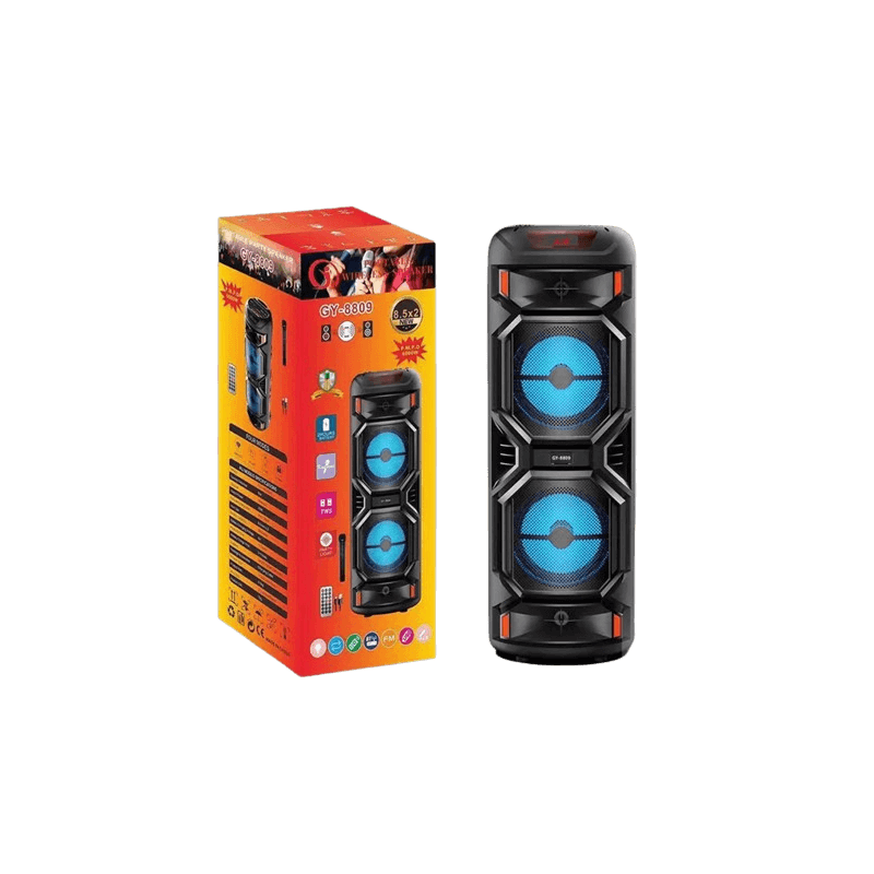 Board-x Speaker Karaoke GY-8809 2x8.5 Inch, 1 Microphone Board-x Speaker Karaoke GY-8809 2x8.5 Inch, 1 Microphone