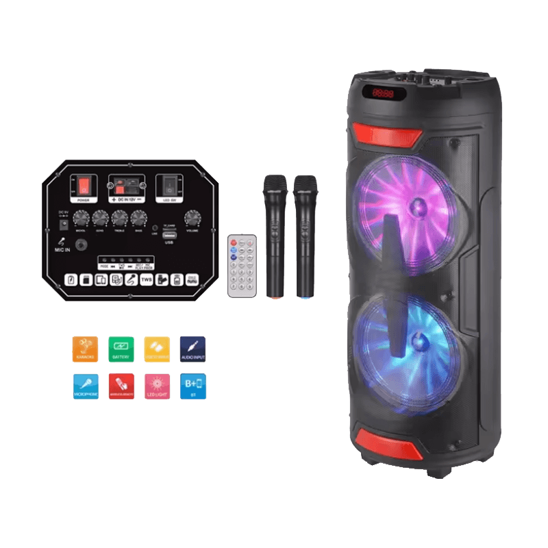 Board-x Speaker Karaoke HTM-12205 2x12.5 Inch, 2 Microphones Board-x Speaker Karaoke HTM-12205 2x12.5 Inch, 2 Microphones