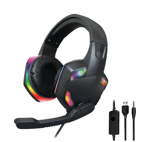 Board-x Headset Ak45 USB, 3.5 JACK WIRED RGB Gaming