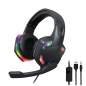 Board-x Headset Ak45 USB, 3.5 JACK WIRED RGB Gaming