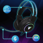 Jedel Headset GH563 2*3.5, USB WIRED RGB BLACK