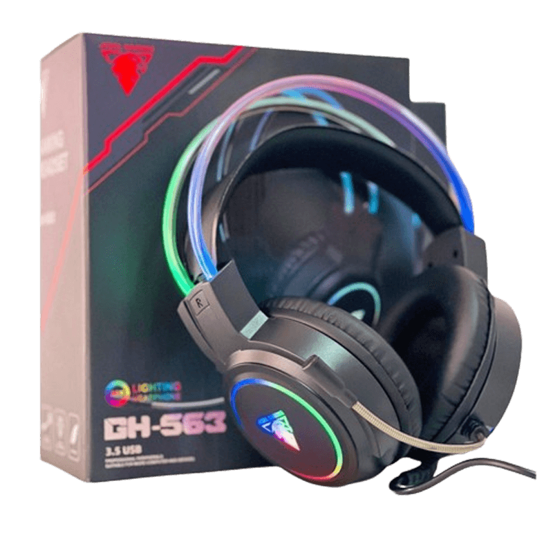 Jedel Headset GH563 2*3.5, USB WIRED RGB BLACK