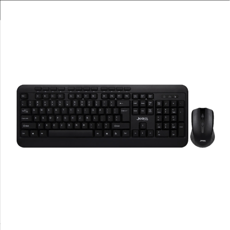 Jedel Keyboard Mouse Combo WS881 EN/AR Wireless Black