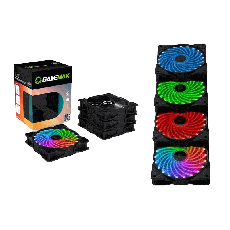 Gamemax Cooling Fan Case 4 In 1 Combo + Remote CL400 Gamemax Cooling Fan Case 4 In 1 Combo + Remote CL400