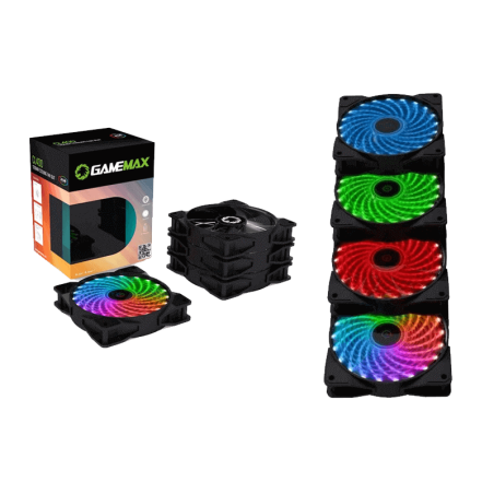Gamemax Cooling Fan Case 4 In 1 Combo + Remote CL400