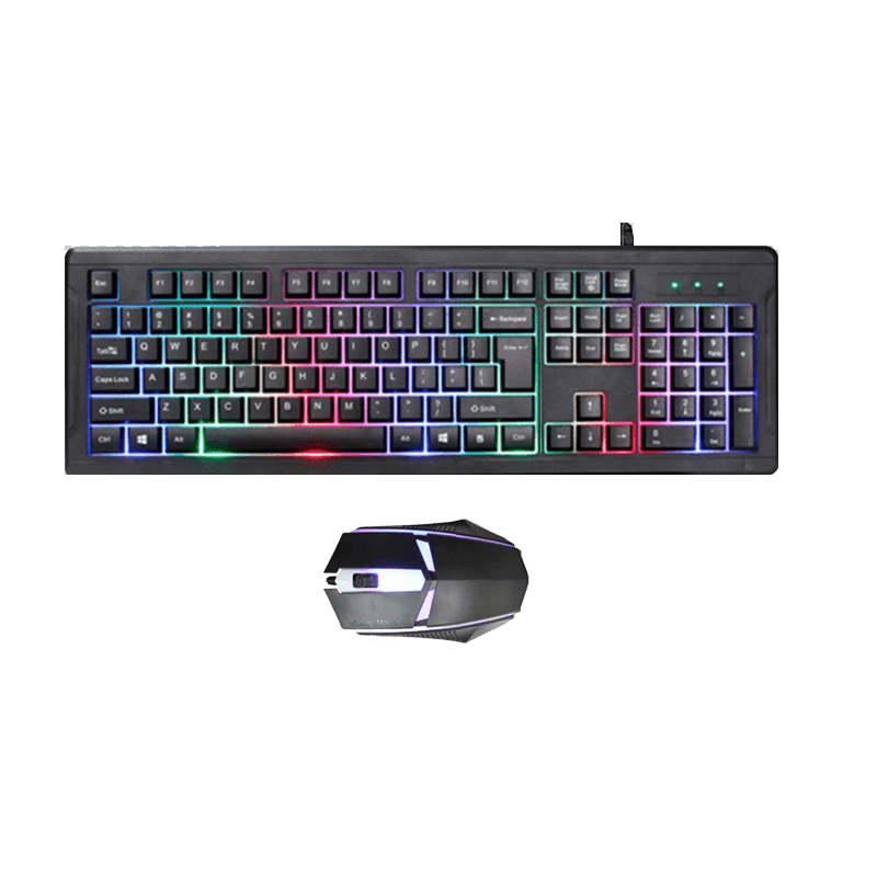 Jedel Keyboard Mouse Combo GK105 EN/AR Wired Gaming Black Jedel Keyboard Mouse Combo GK105 EN/AR Wired Gaming Black