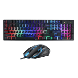 Jedel Keyboard Mouse Combo GK110 EN/AR Wired Gaming Black