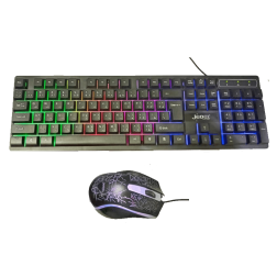 Jedel Keyboard Mouse Combo K590+ EN/AR Wired Gaming RGB