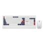 Jedel Keyboard Mouse Combo WS671 EN/AR Wireless White Jedel Keyboard Mouse Combo WS671 EN/AR Wireless White