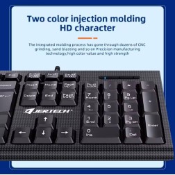 Jertech Keyboard Mouse Combo KM160 EN/AR Wired Black